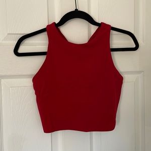 Athleta Conscious Crop - Size Small (D+) - Candy Apple Red